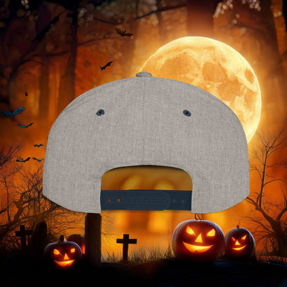 Vampire Teeth Flat Bill Snapback