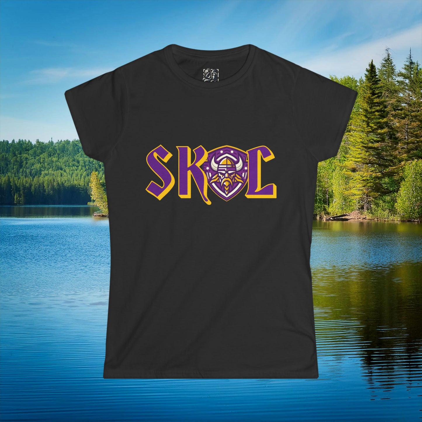 Minnesota Football SKOL Logo Women's Softstyle Tee
