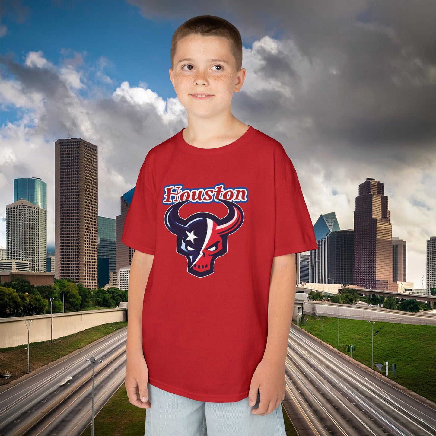 Houston Skull Kids Tee