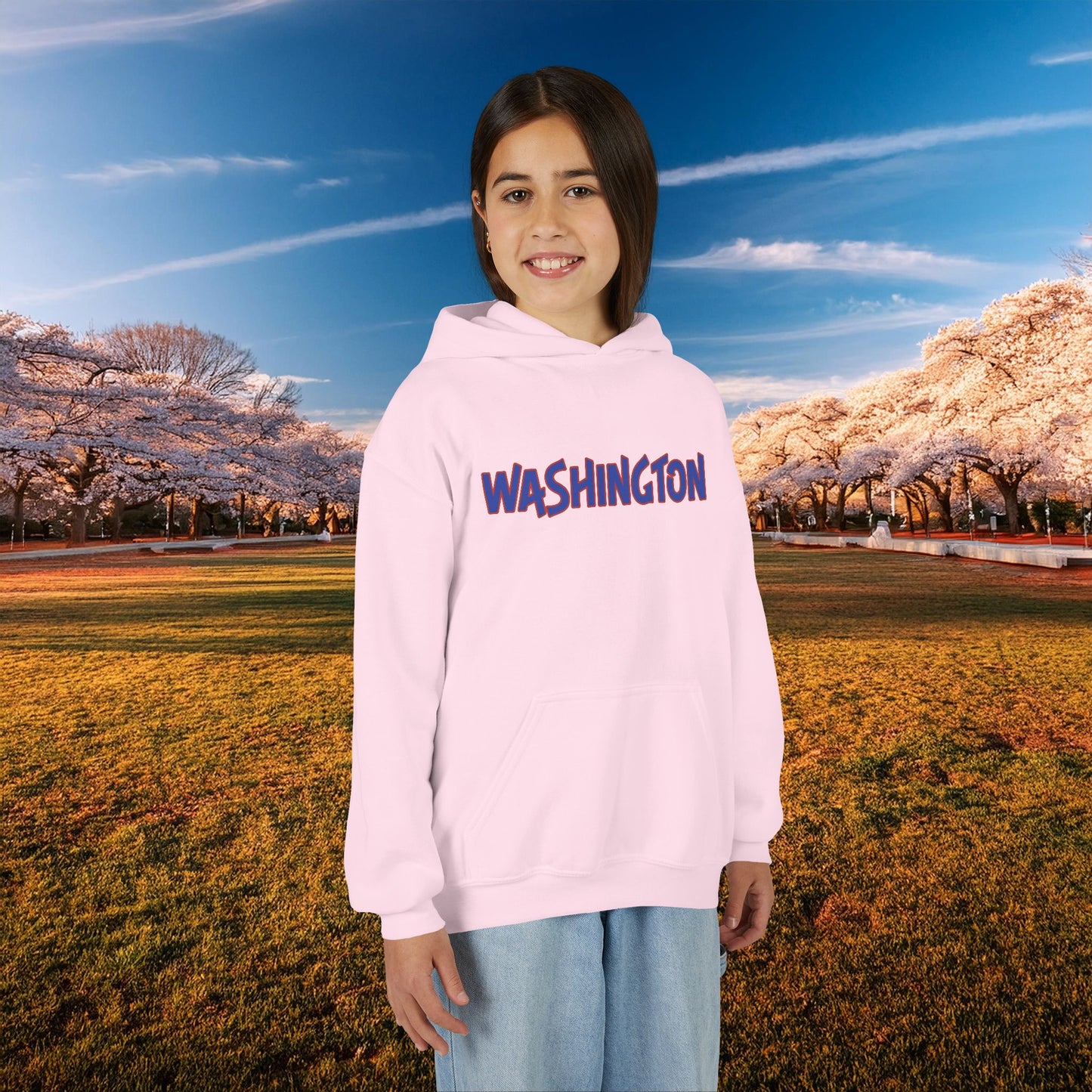 Washington Spirit Eagle Design Youth Hoodie