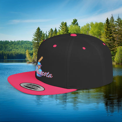 Minnesota Baseball Logo Flat Bill Snapback