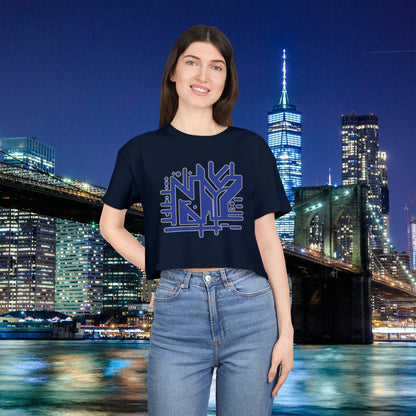 NY Subway Grafitti Women's Crop Tee