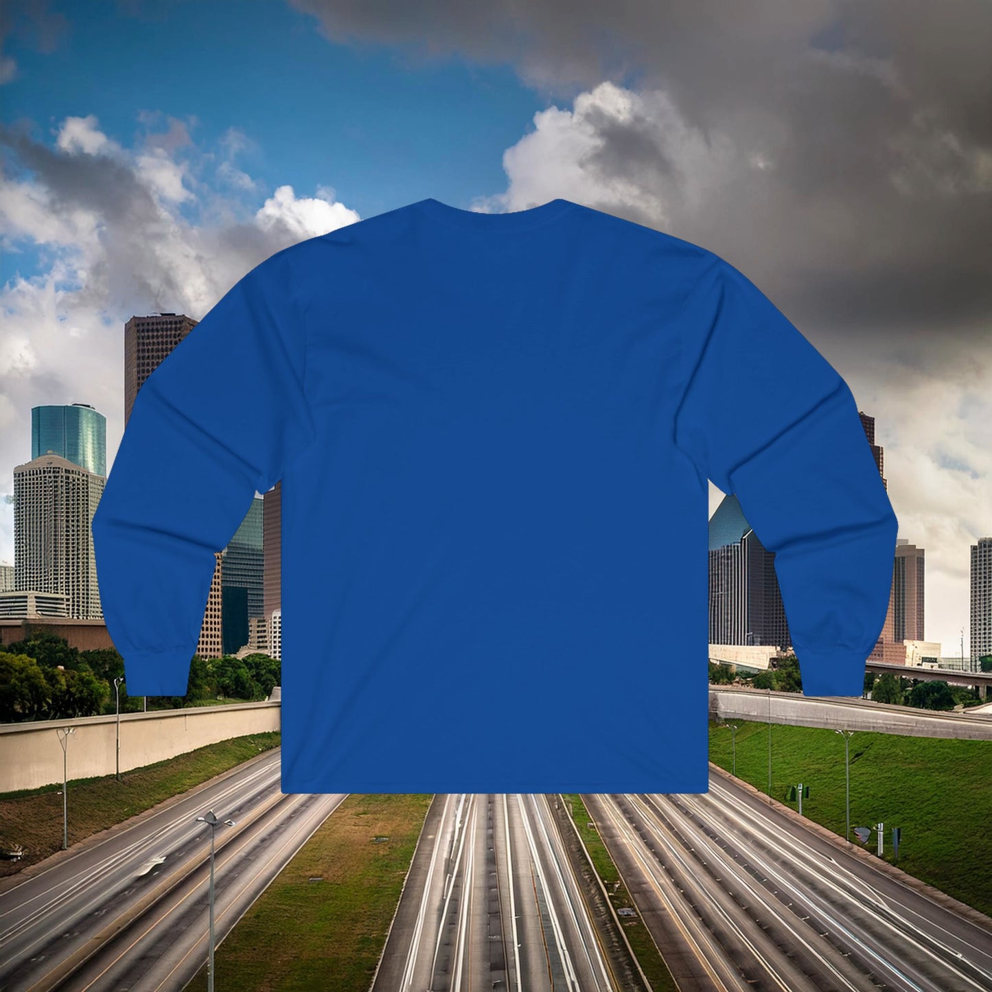 Houston Skull Long Sleeve Tee