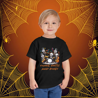 Skeleton Shake, Rattle and Bones Toddler Tee