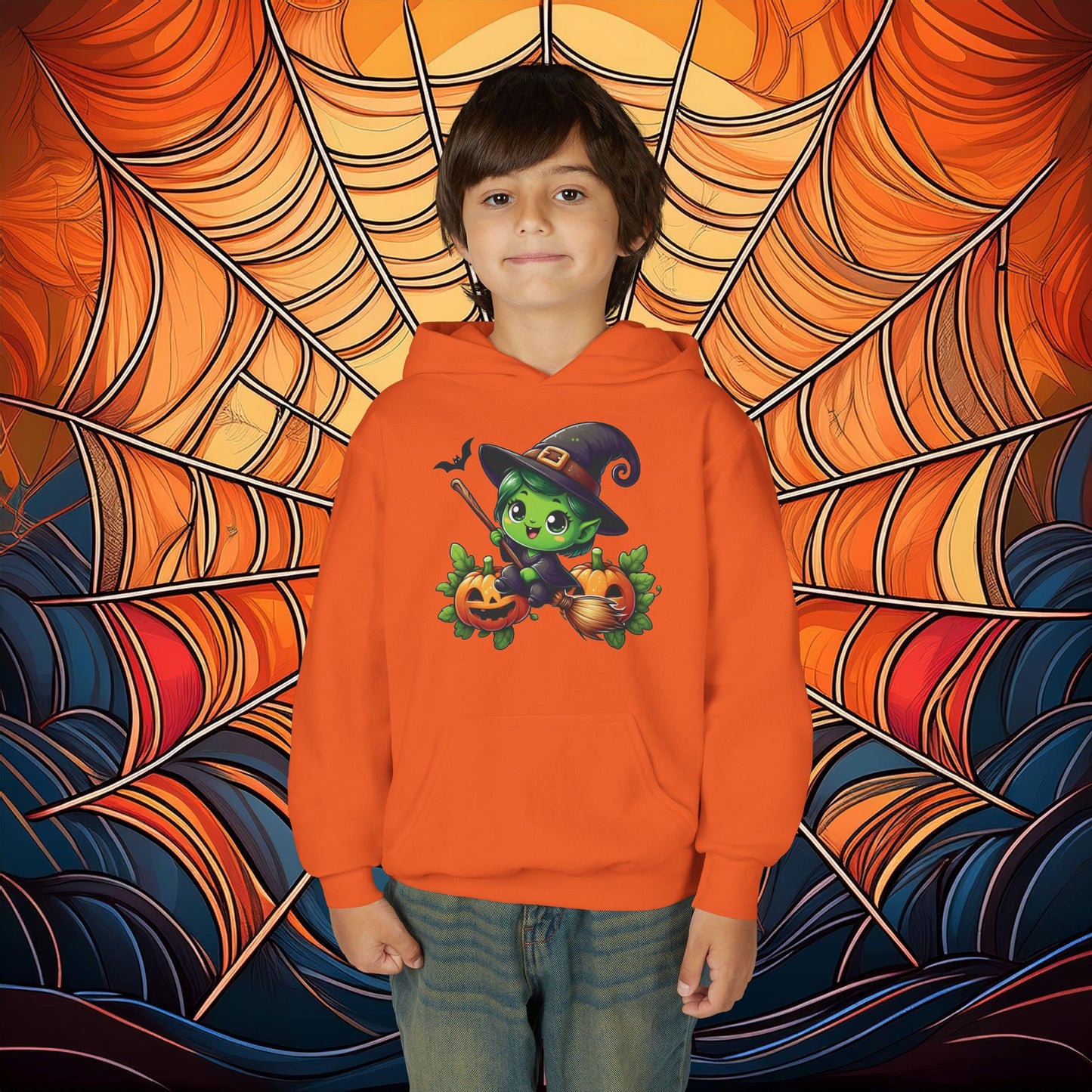 Cute Witch Youth Hoodie