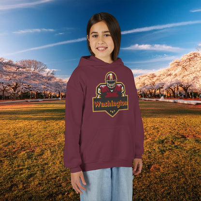 Washington Football Player Logo Youth Hoodie