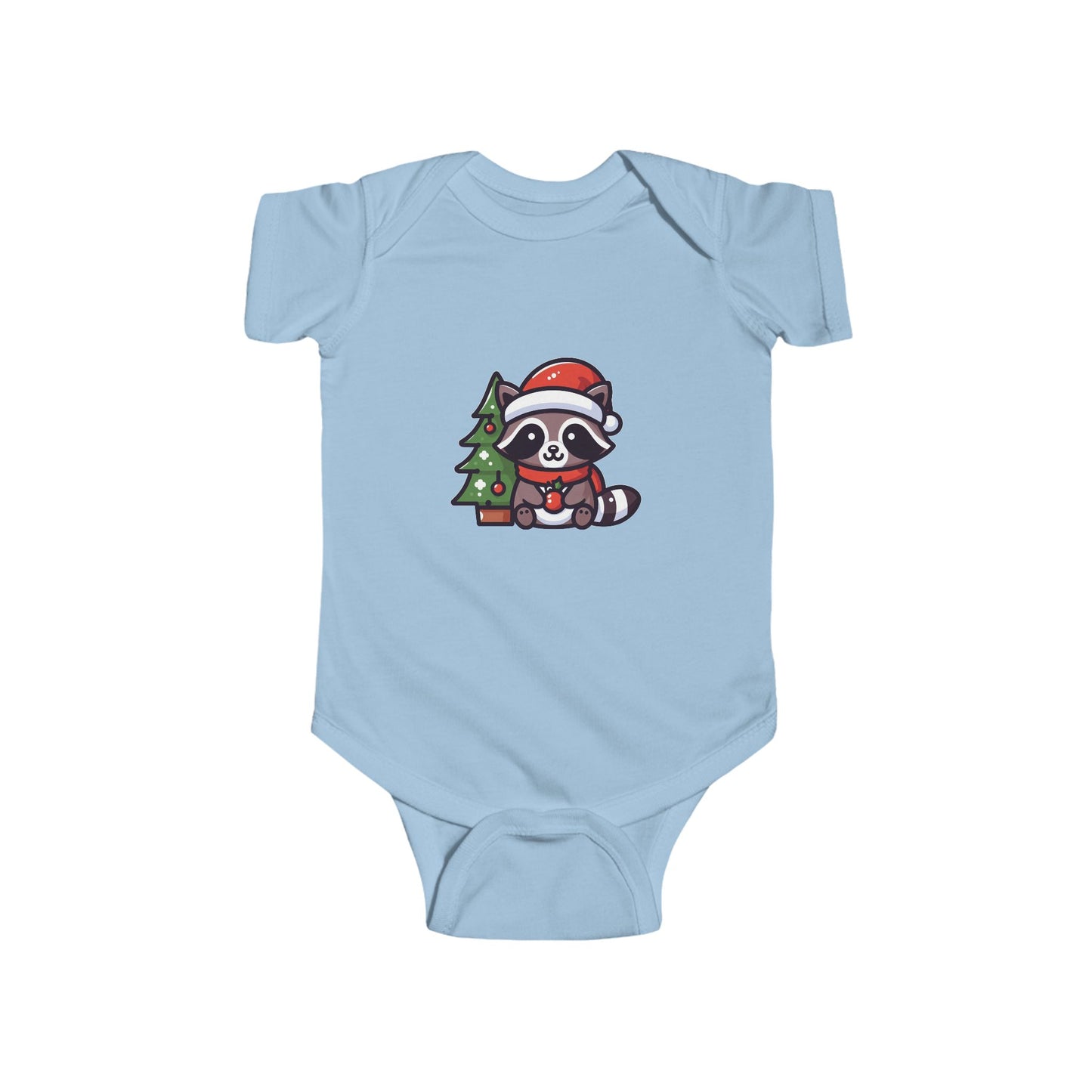 Christmas Raccoon Infant Bodysuit