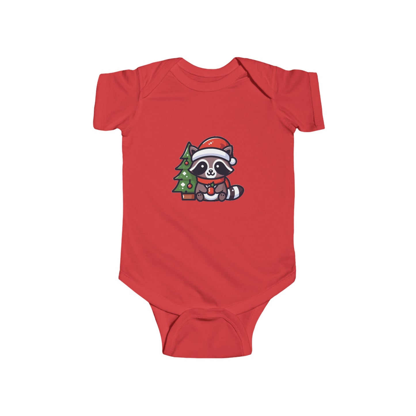 Christmas Raccoon Infant Bodysuit
