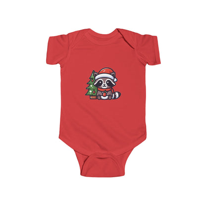 Christmas Raccoon Infant Bodysuit