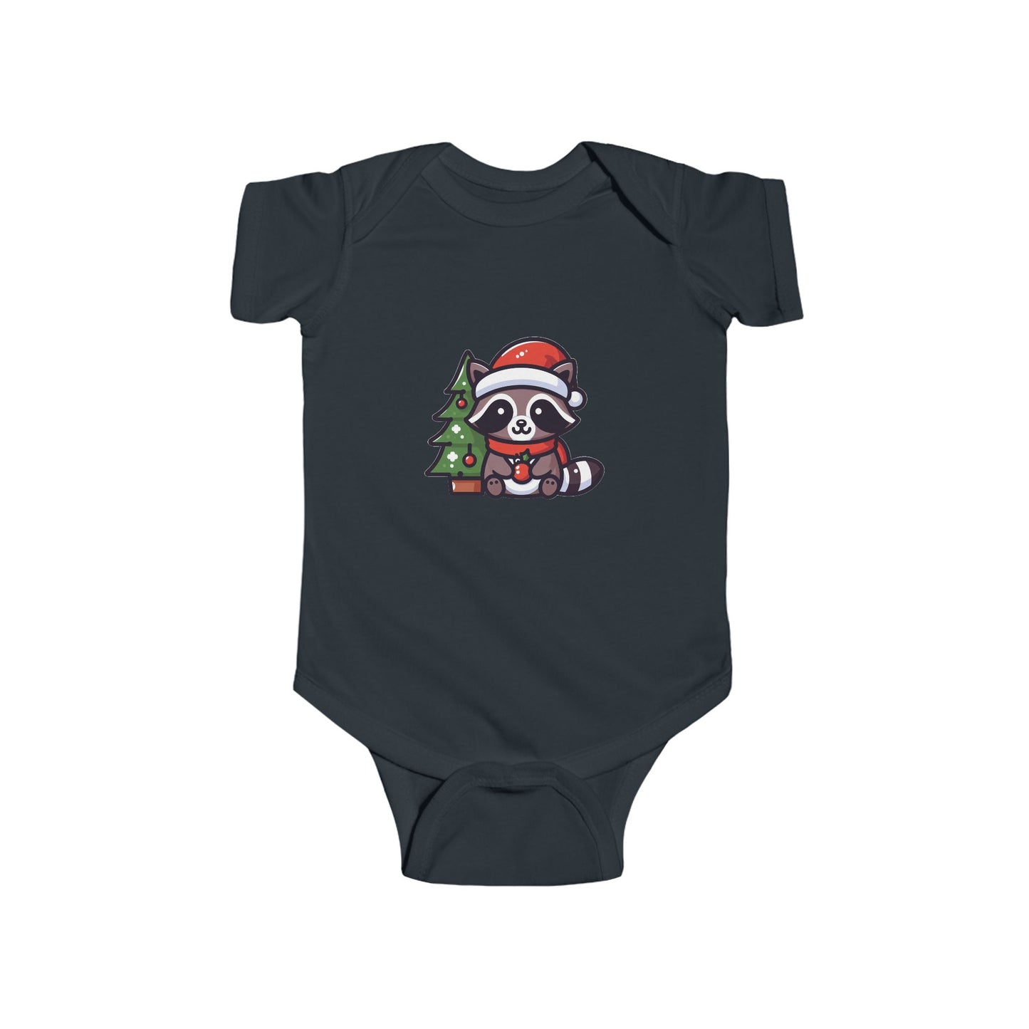Christmas Raccoon Infant Bodysuit