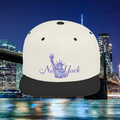 New York Statue of Liberty Flat Bill Snapback
