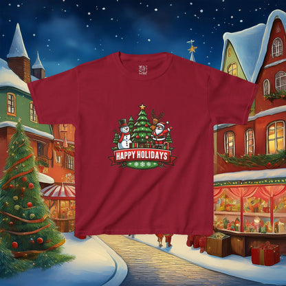 Happy Holidays Kids Tee