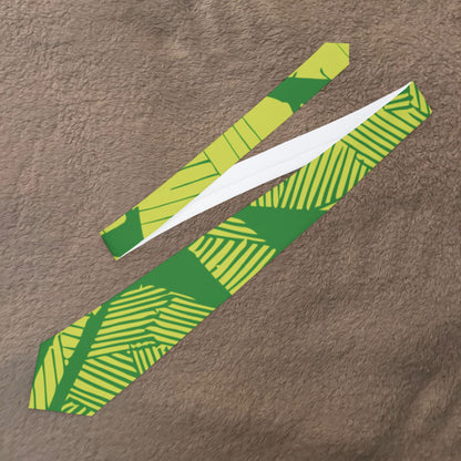 Electric Green and Gold Newcastle Necktie