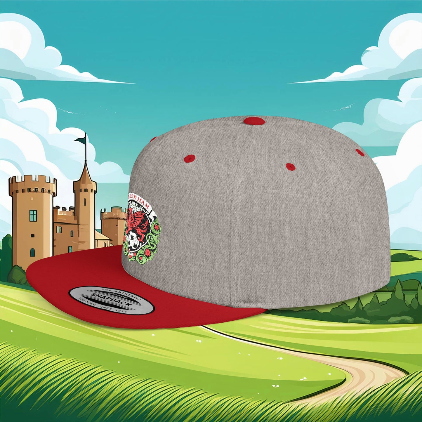 Wrexham Crest Flat Bill Snapback