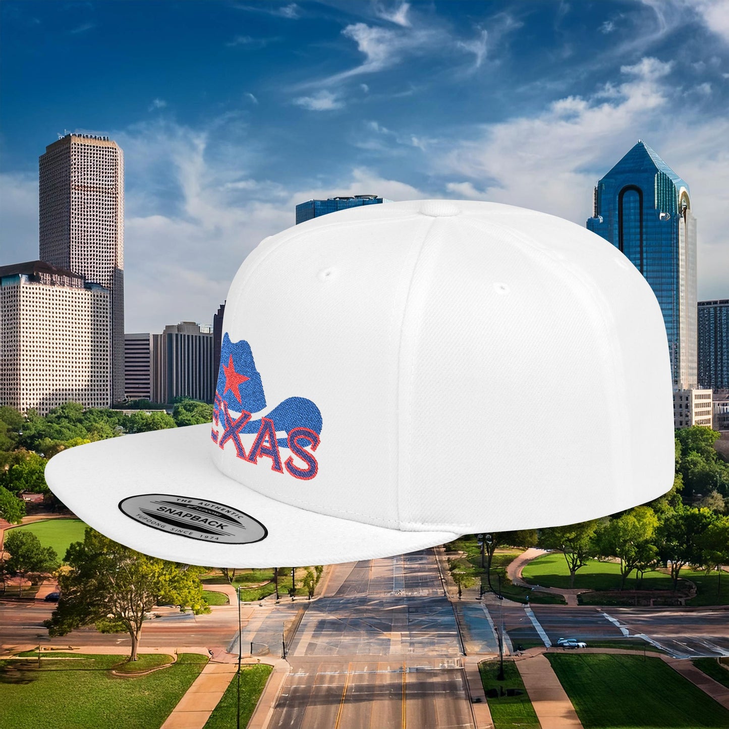 Texas Cowboy Hat Flat Bill Snapback