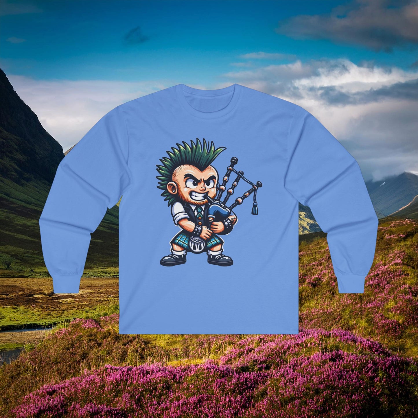 Scottish Punk Rock Long Sleeve Tee