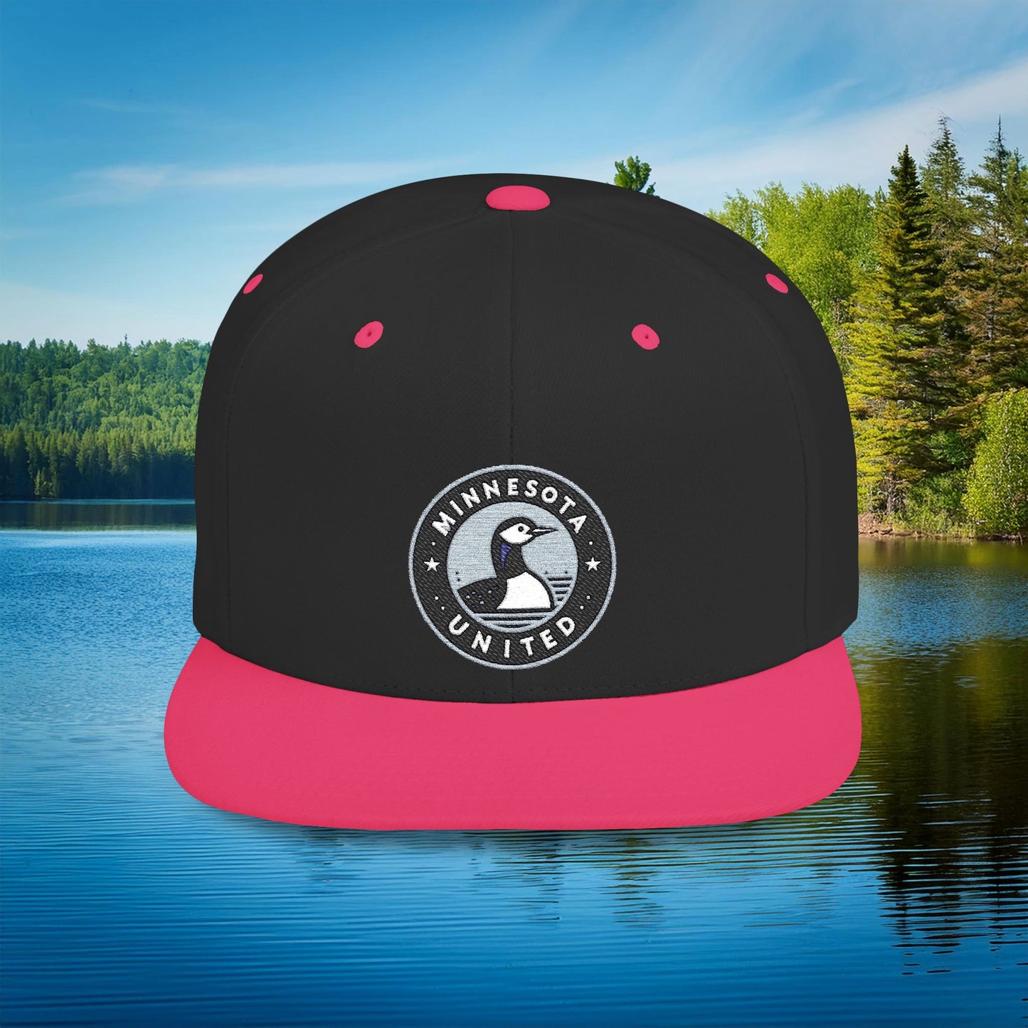 Minnesota United Crest Flat Bill Snapback