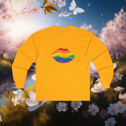 Rainbow Kiss Long Sleeve Tee