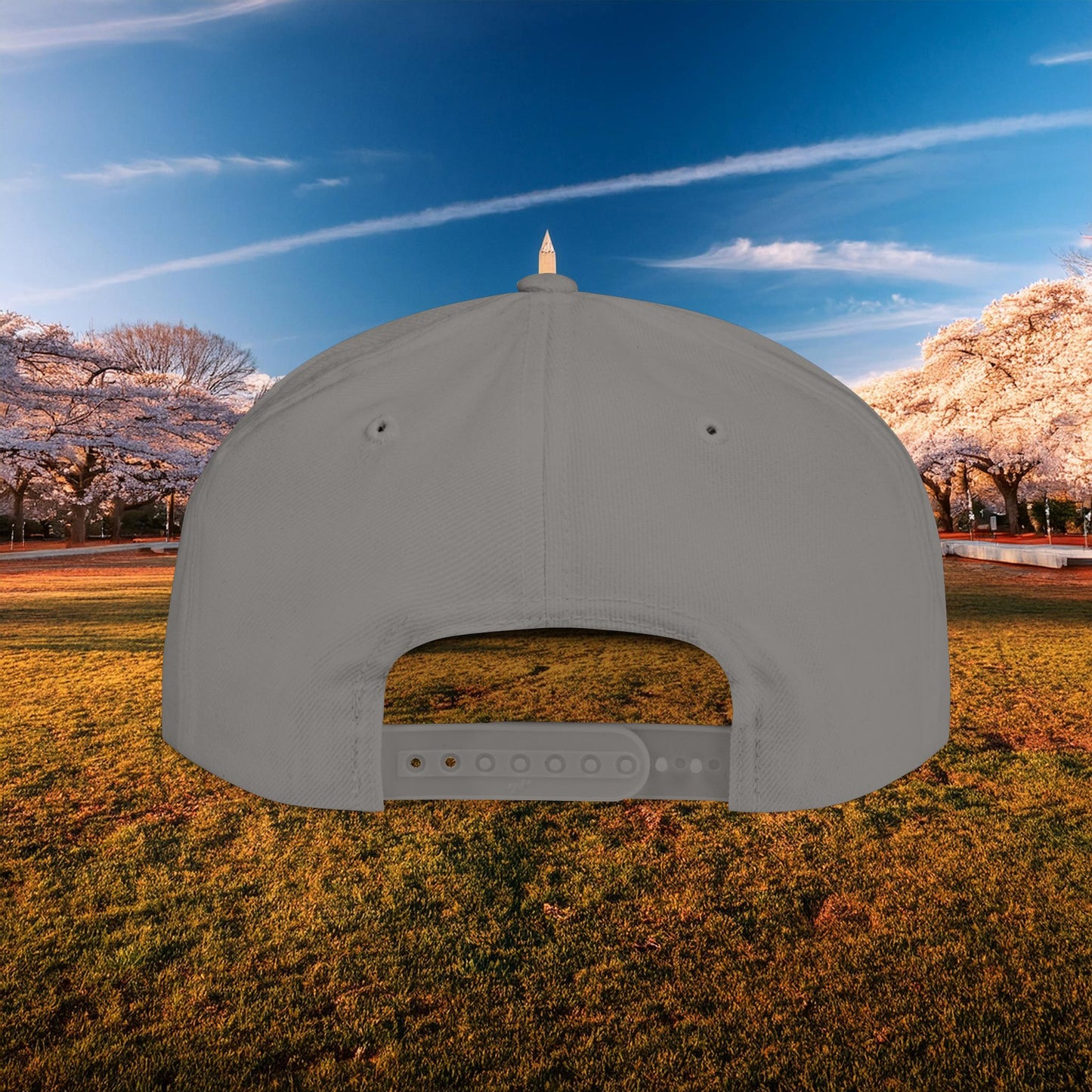 Abstract Washington Baseball Logo Flat Bill Snapback