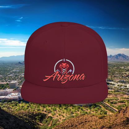 Arizona Baseball Logo Flat Bill Snapback