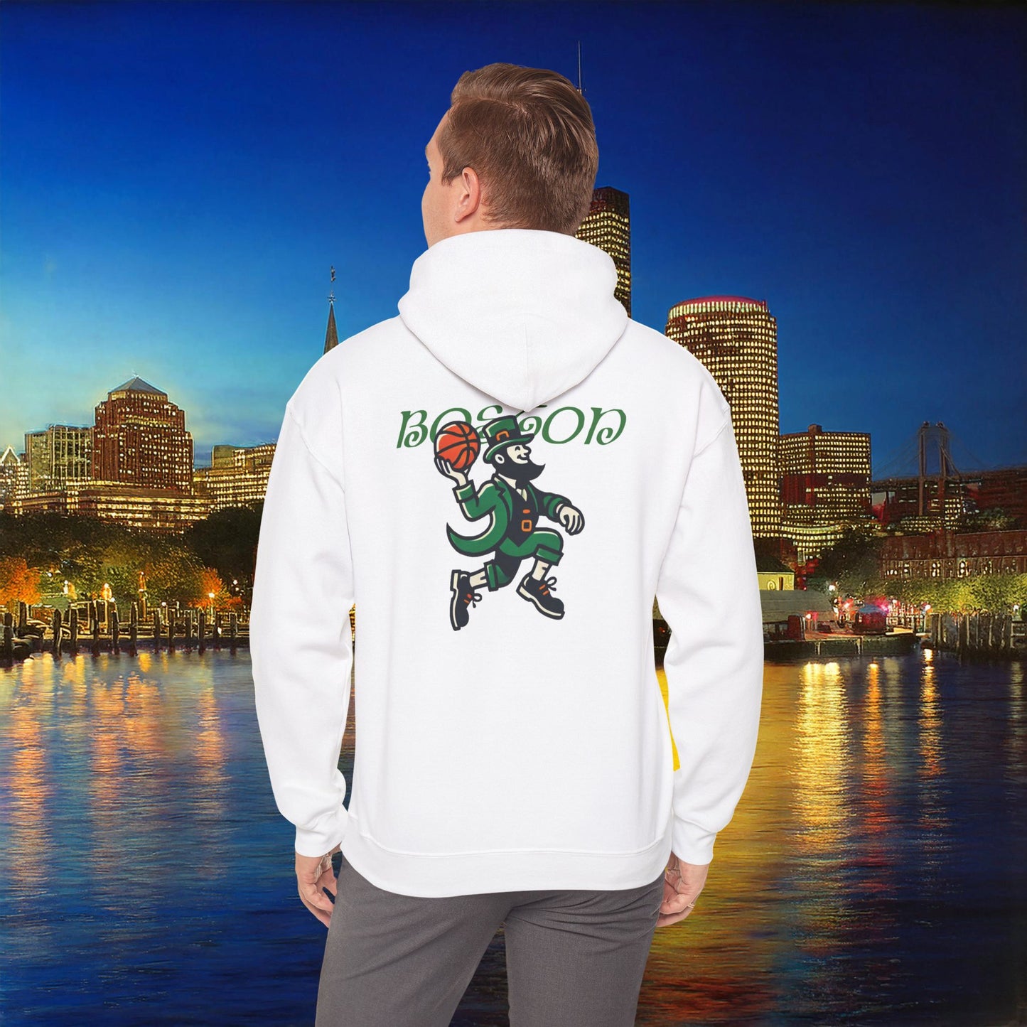 Boston Basketball Logo Hoodie