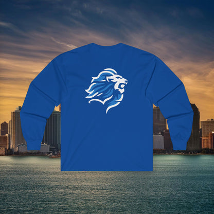 Detroit Football Crest Long Sleeve Tee