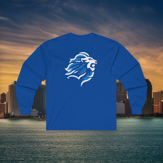 Detroit Football Crest Long Sleeve Tee