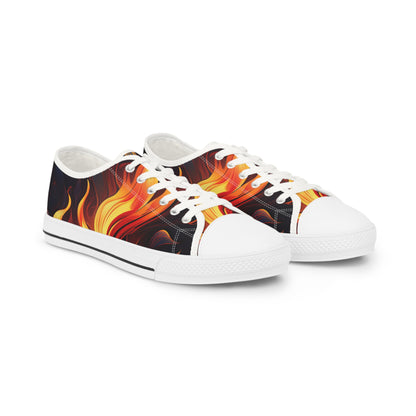 Flames Men's Low Top Sneakers