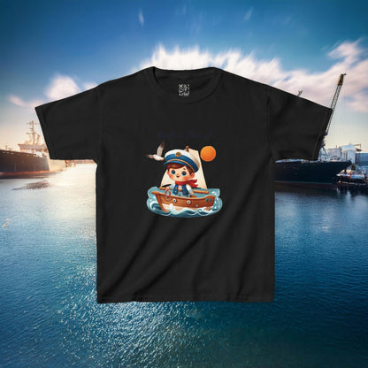 Navy Anchors Aweigh Kids Tee