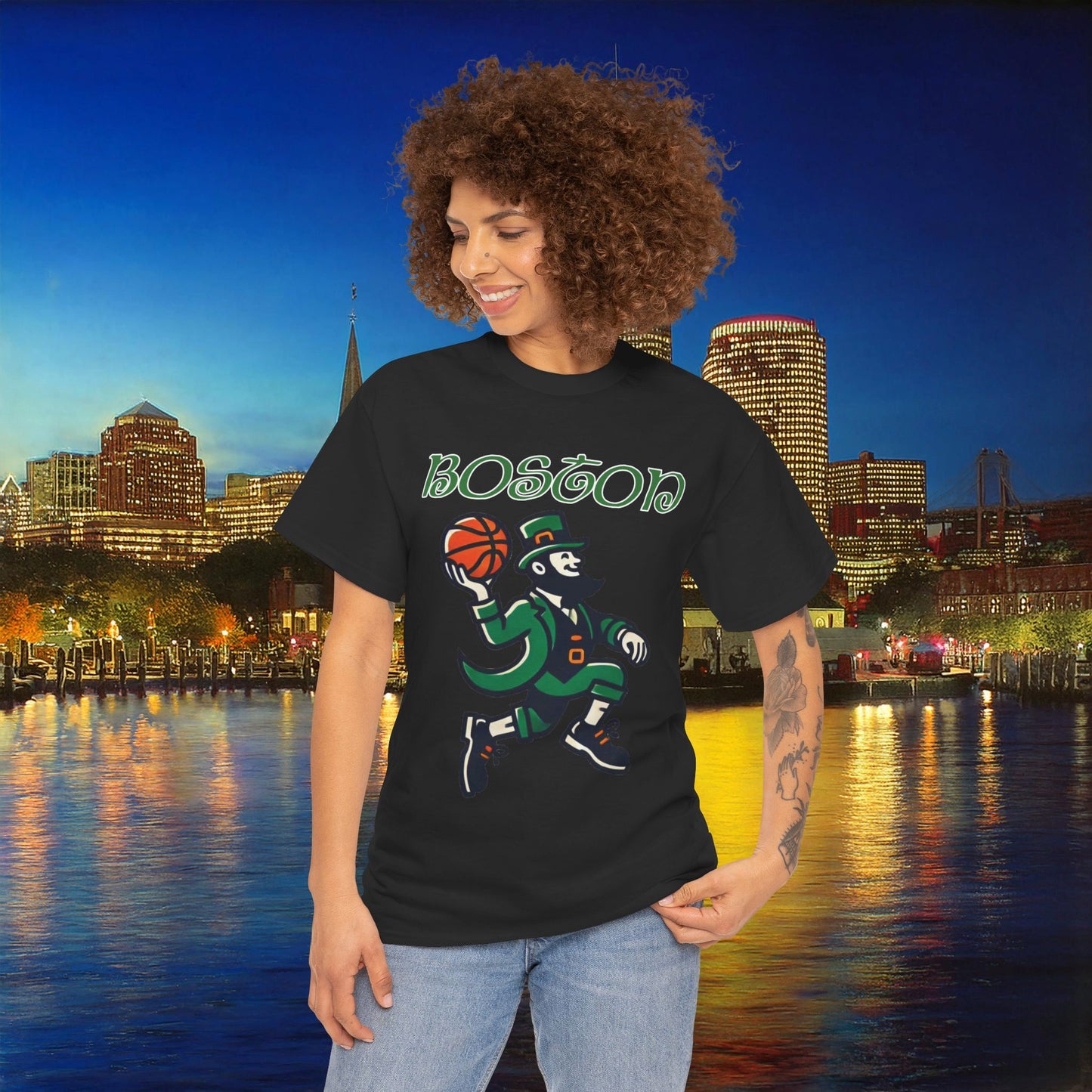 Boston Basketball Logo Tee