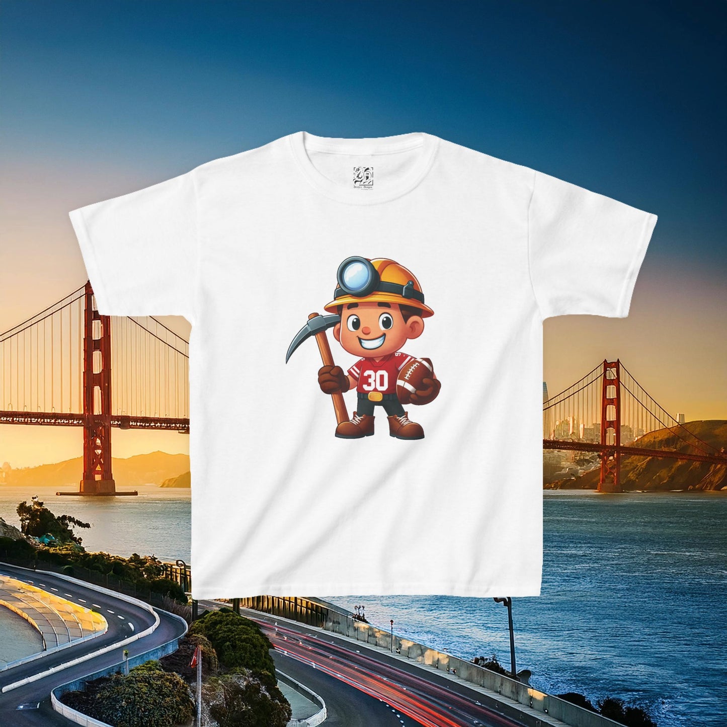 San Francisco Football Little Miner Kids Tee
