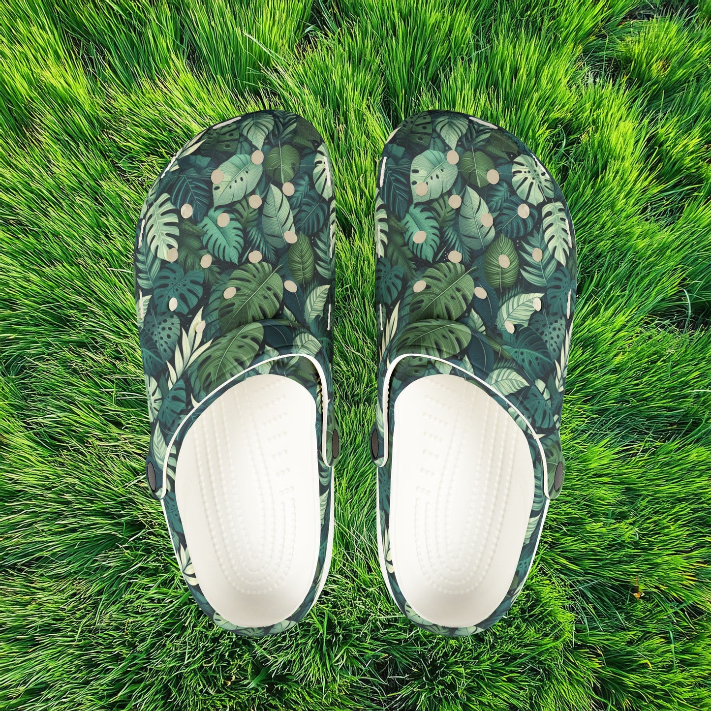 Jungle Pattern Foam Clogs