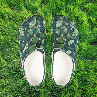 Jungle Pattern Foam Clogs