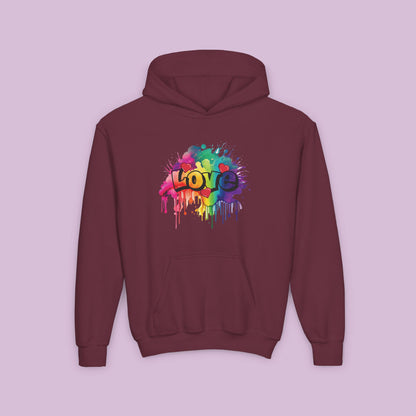 Love Color Bomb Youth Hoodie