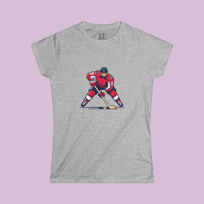 Washington Hockey Player Women's Softstyle Tee