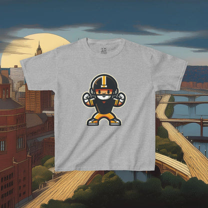 Mini Pittsburgh Football Player Kids Tee