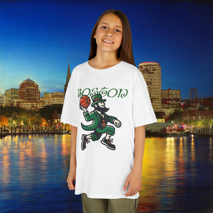 Boston Basketball Logo Kids Tee