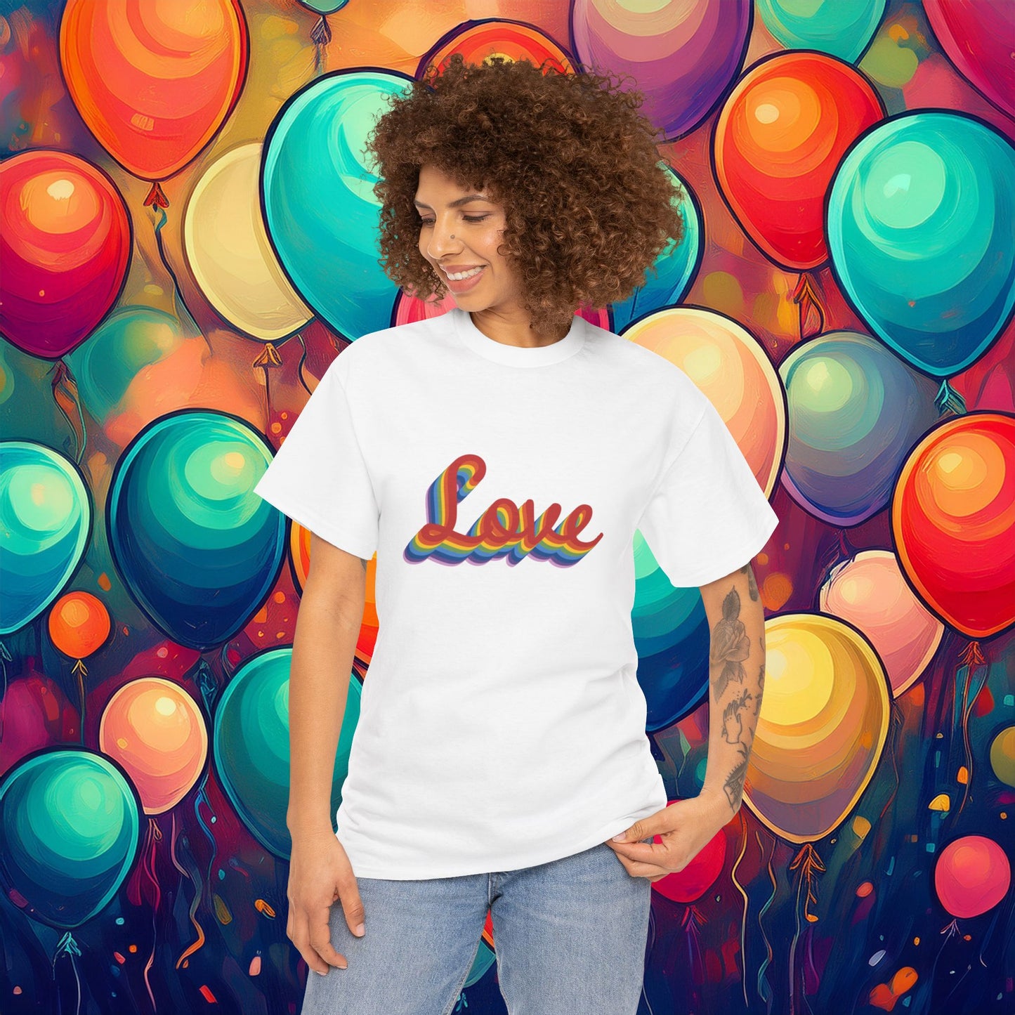 Rainbow Love Unisex Tee