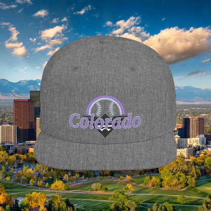 Colorado Mountain Baseball Flat Bill Snapback