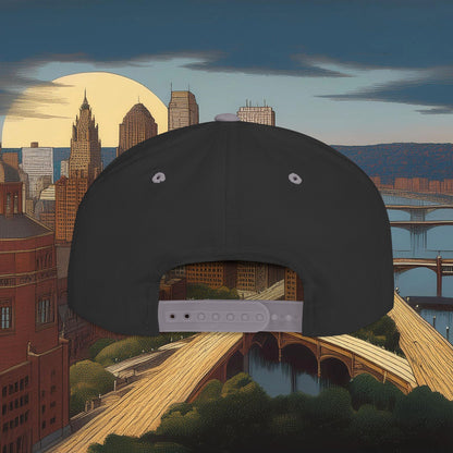 Pittsburgh Baseball Logo Flat Bill Snapback