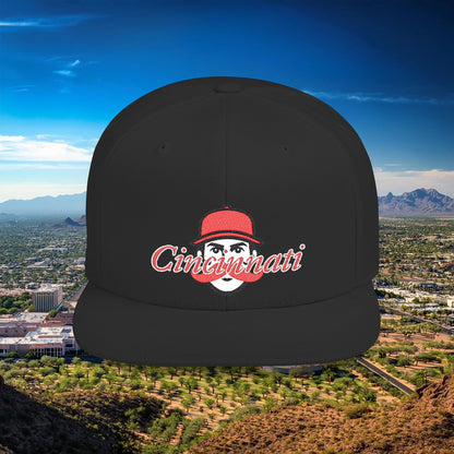 Cincinnati Baseball Flat Bill Snapback