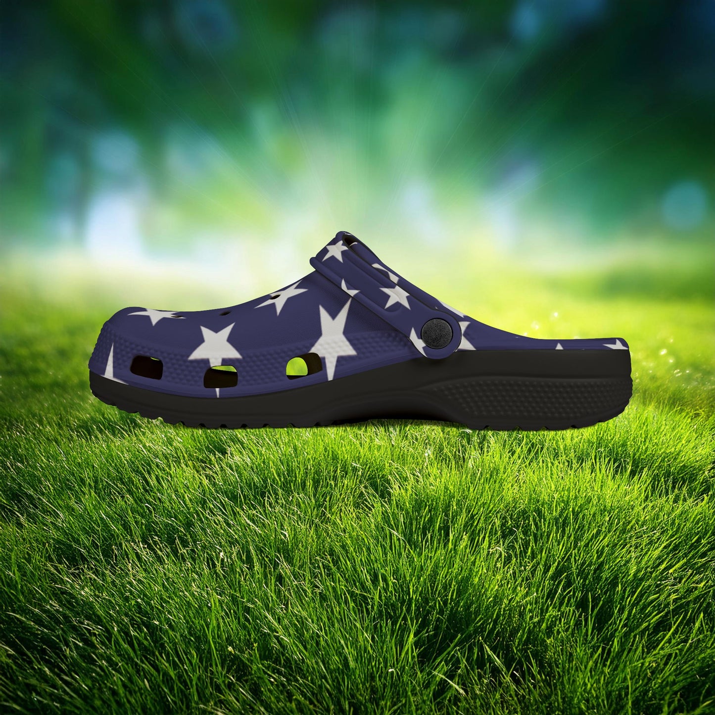 American Flag Foam Clogs