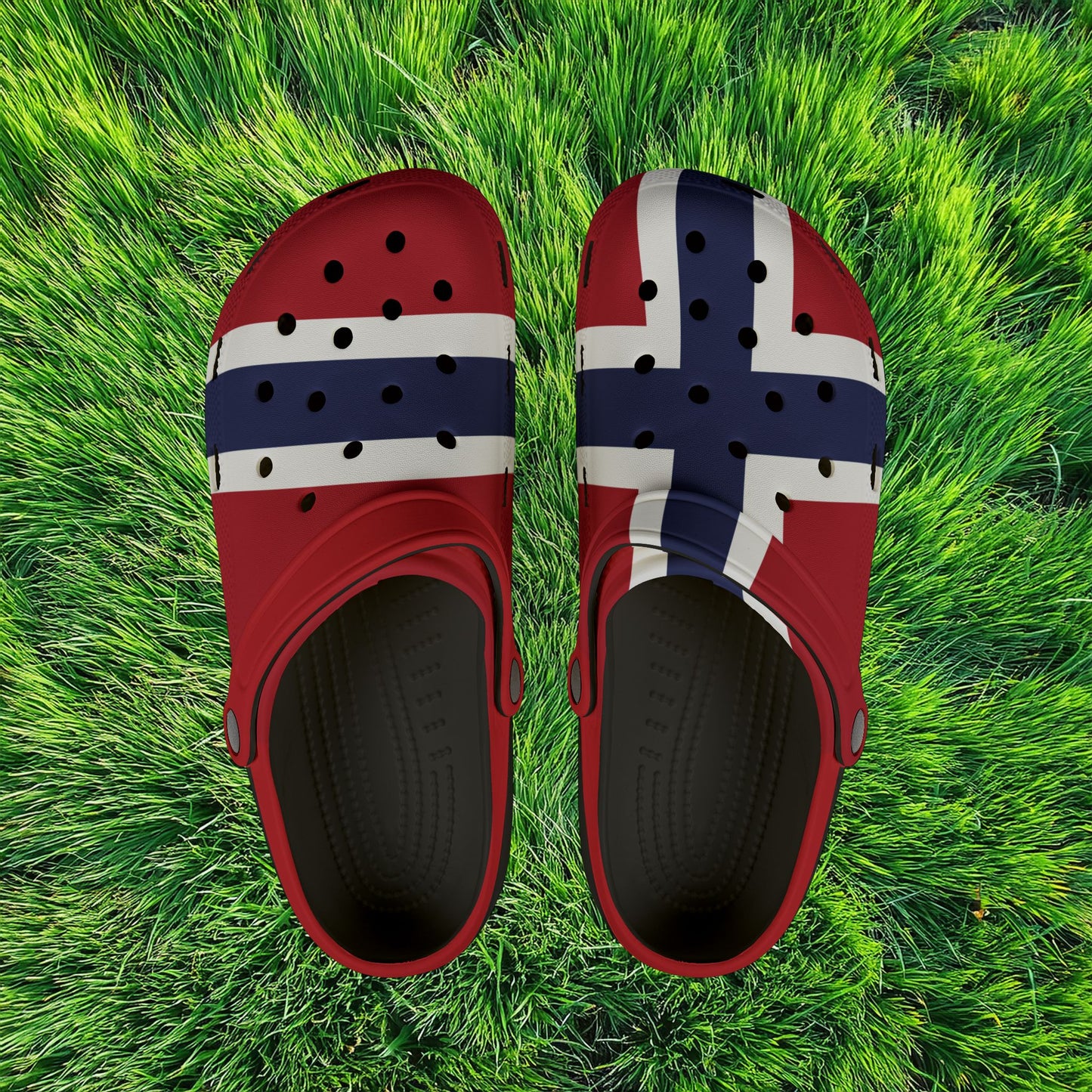 Norwegian Flag Foam Clogs