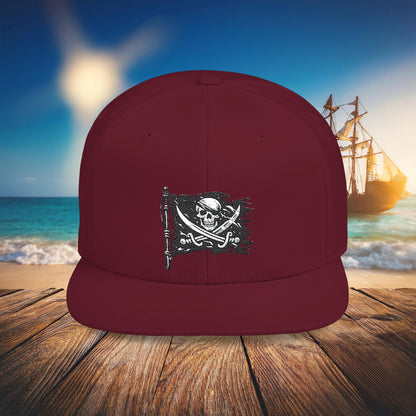 Jolly Roger Flat Bill Snapback