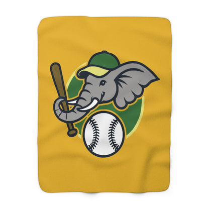 A's Elephant Sherpa Fleece Blanket