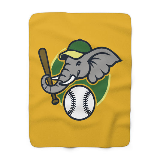 A's Elephant Sherpa Fleece Blanket