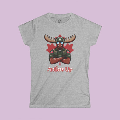 Canadian Moose "Antlers Up" Women's Softstyle Tee