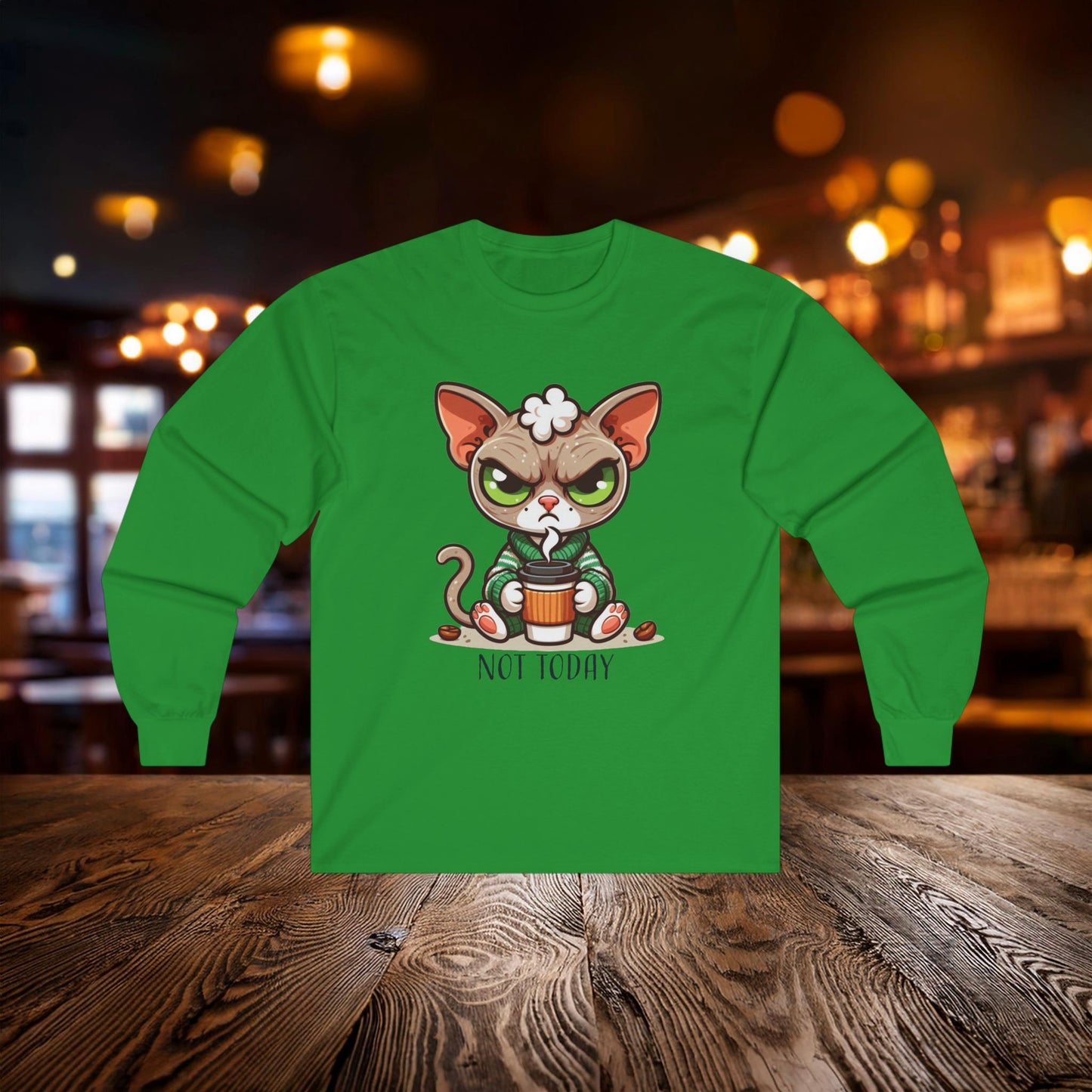 Cranky Cat Long Sleeve Tee