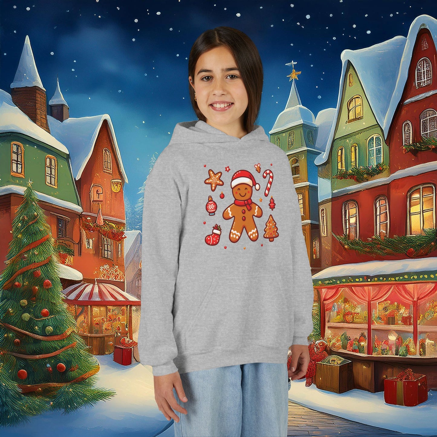Gingerbread Youth Hoodie