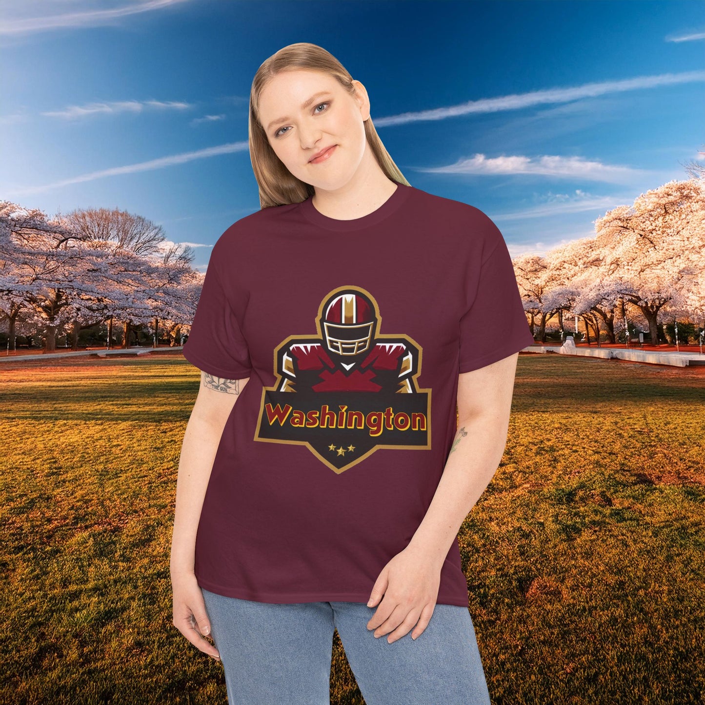 Washington Football Player Logo Tee